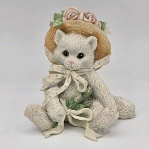 Calico  Kittens‎ Vintage Figurine 1992 Our Friendship Blossomed From The Heart
